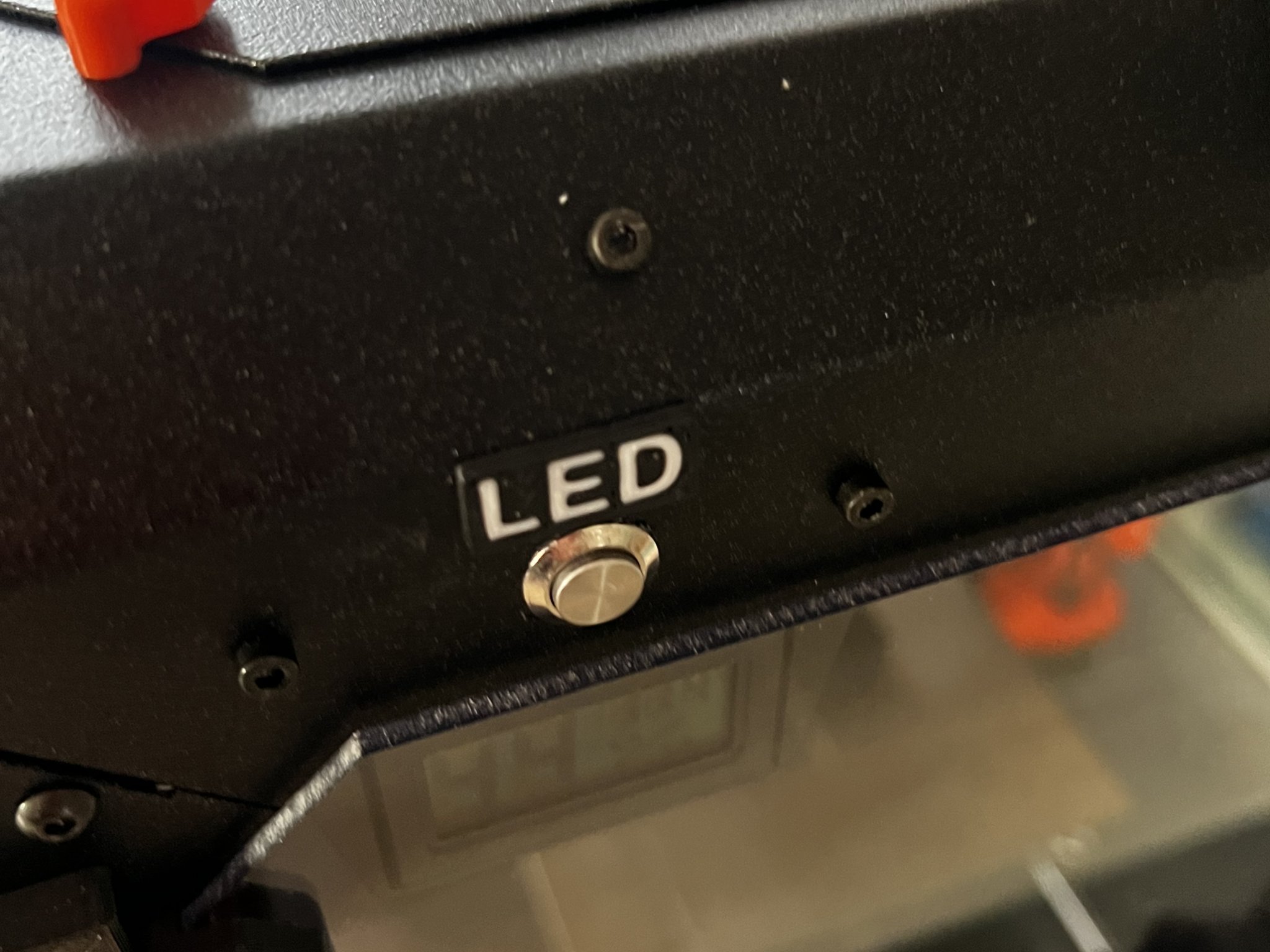 Nhãn cho nút LED trong hộp đựng Prusa gốc