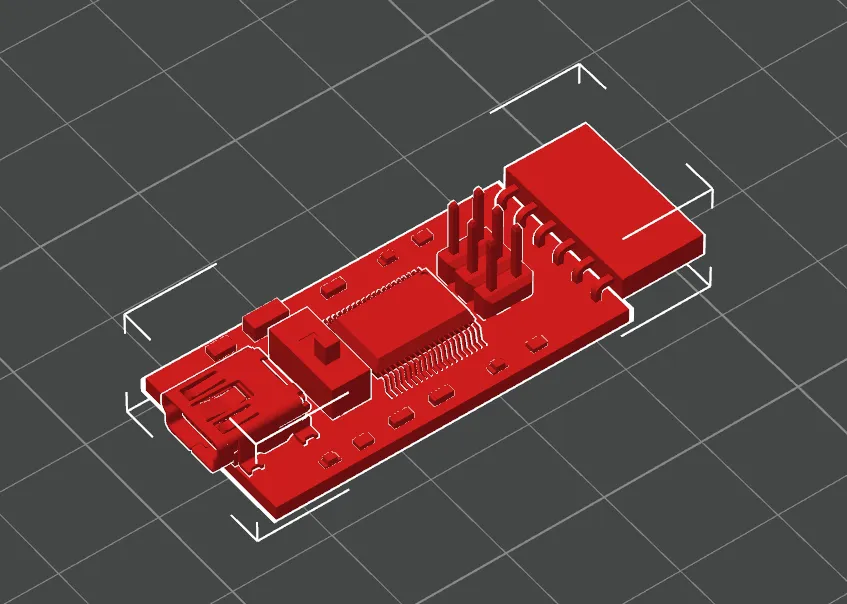 Mô hình FTDI Inland dùng để chế tạo vỏ thiết bị