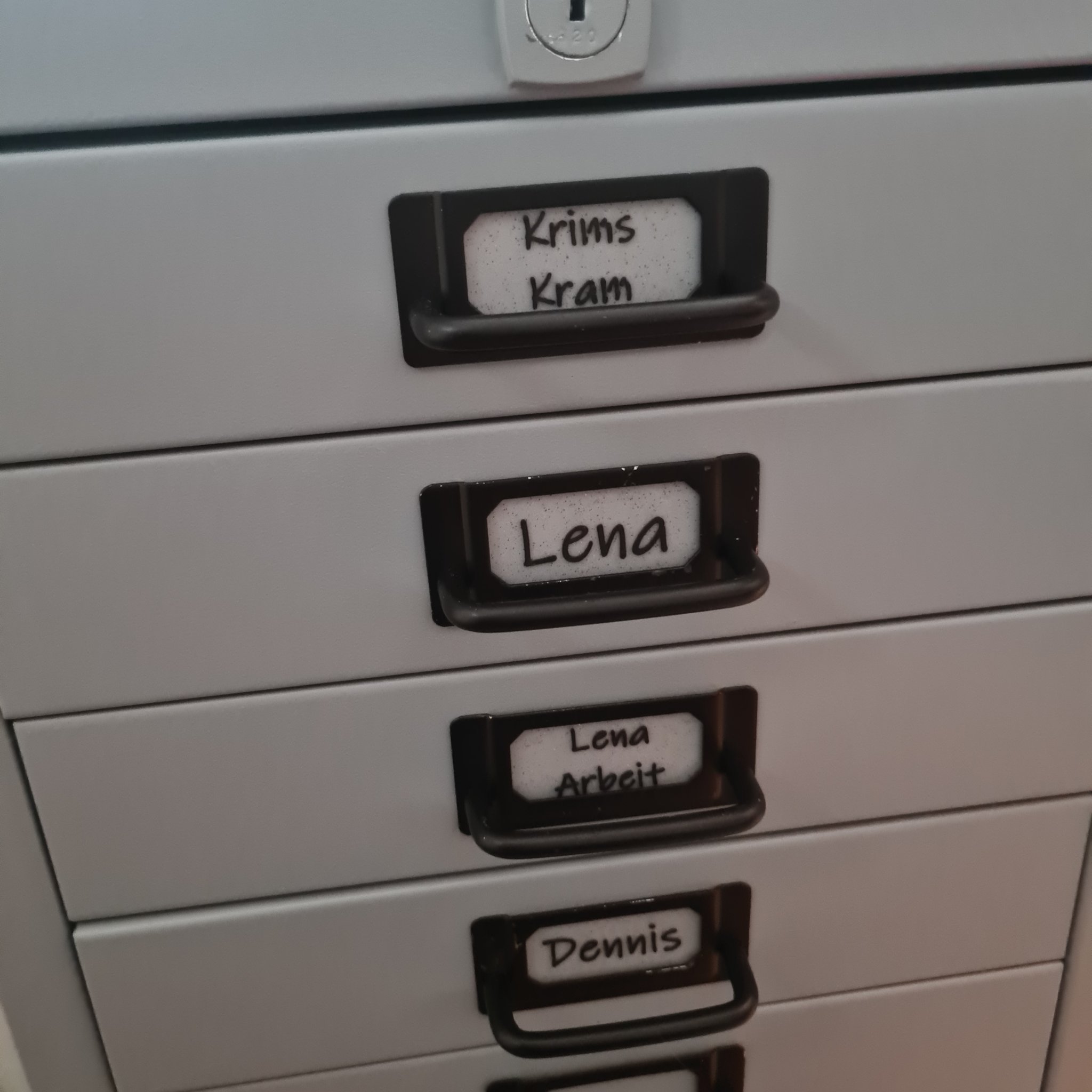 Bảng tên cho ngăn kéo container thép