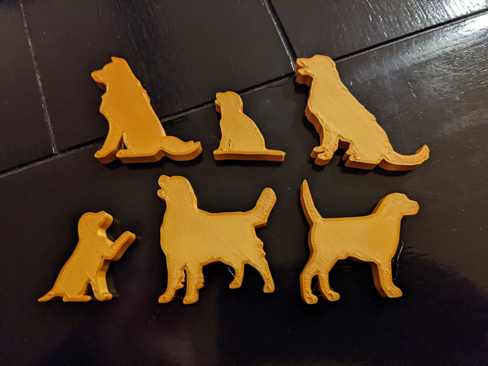 Silhouette chó cho trò chơi board game Dog Lover