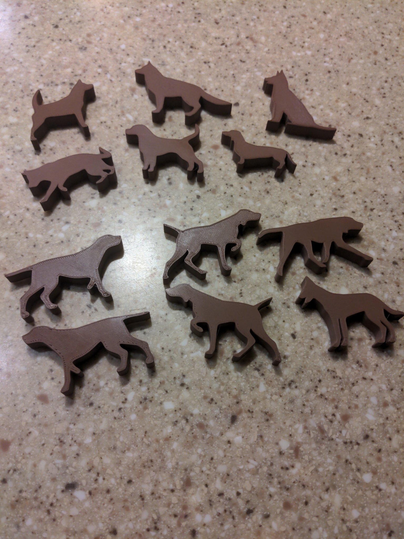 Silhouette chó cho trò chơi board game Dog Lover