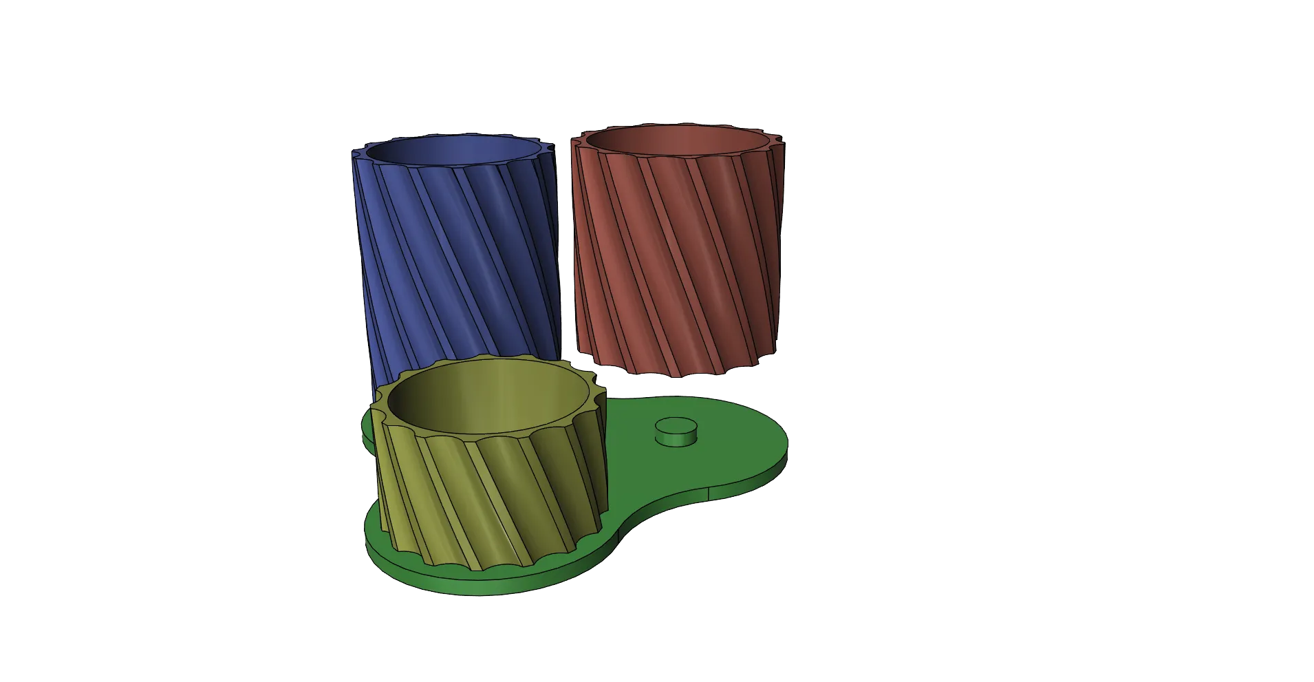 Giá đỡ bút chì dễ in với kích thước 16 x 16 x 10.5cm