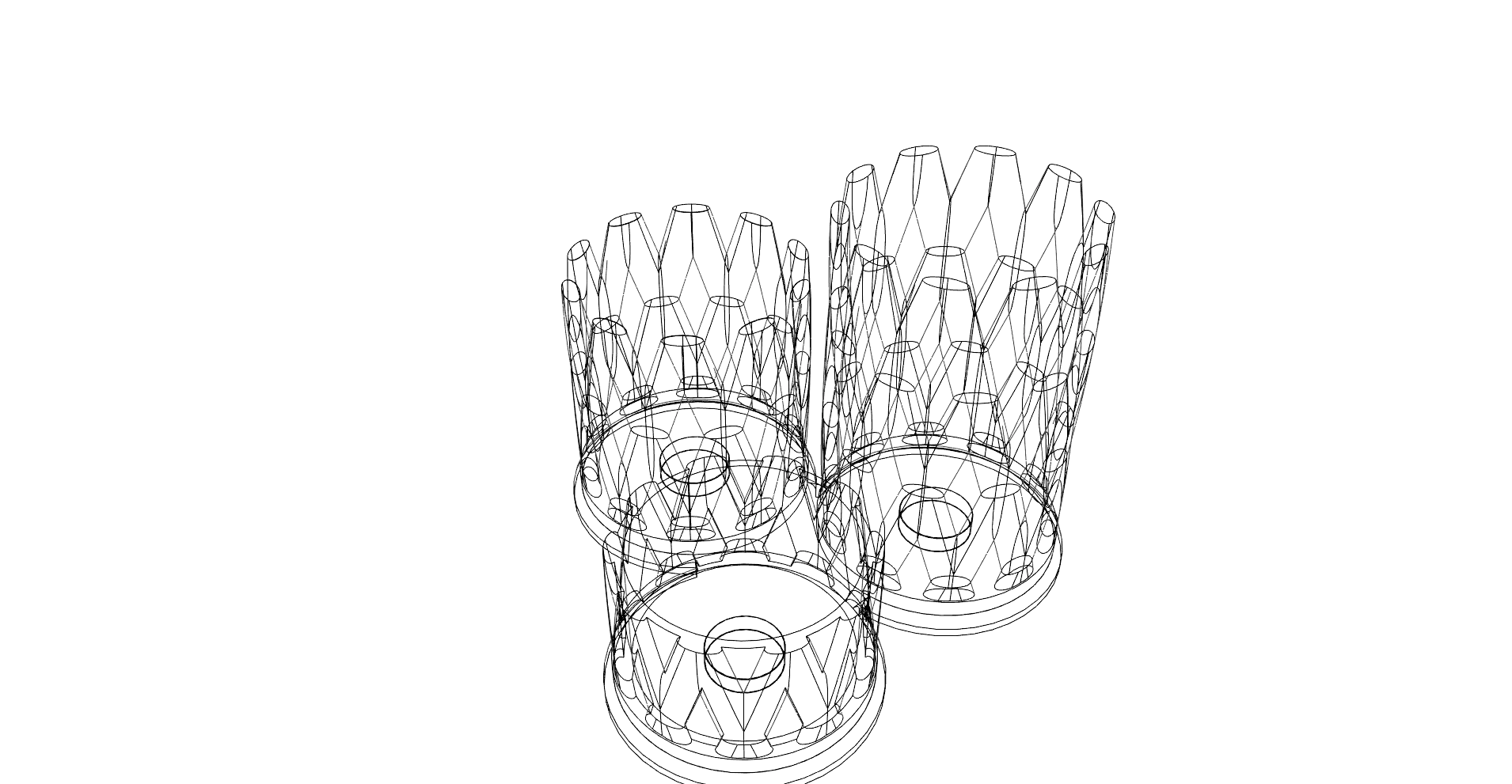 Giá đỡ bút chì dễ in kích thước 13x13x10.5cm