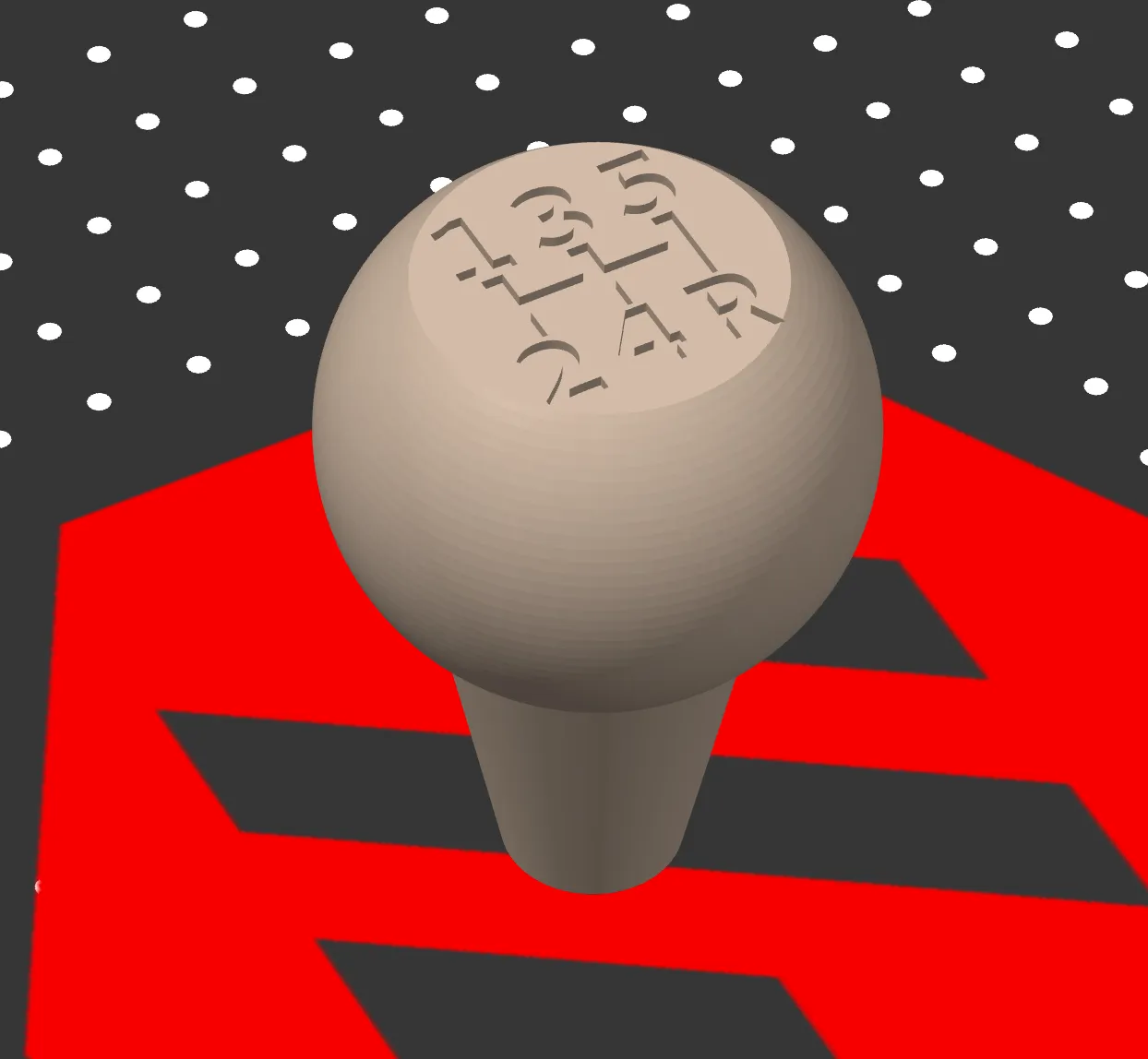 Núm chuyển số thay thế cho hộp số 5 cấp