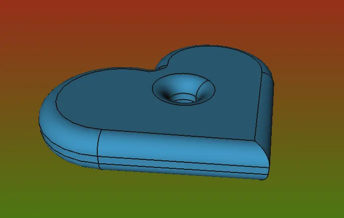 Móc khóa hình trái tim lớn