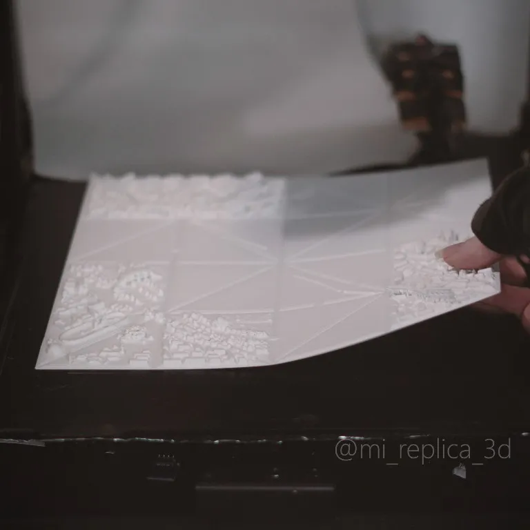 Origami chim giấy thành phố cổ in 3D