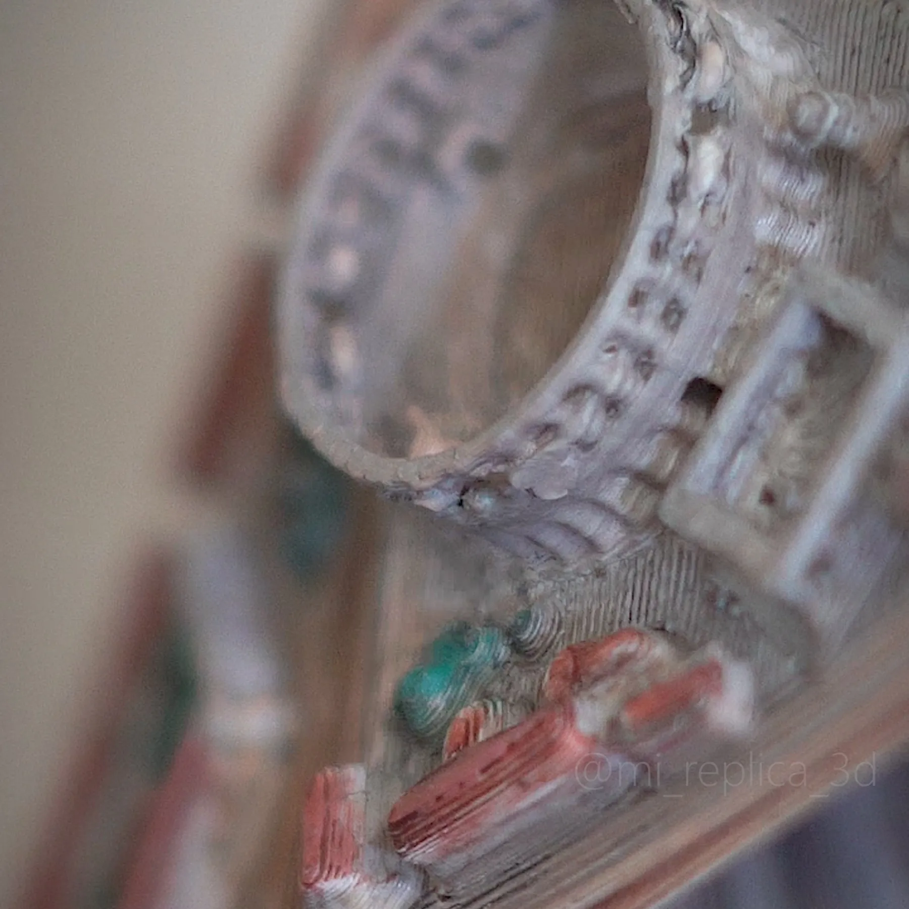 Origami chim giấy thành phố cổ in 3D