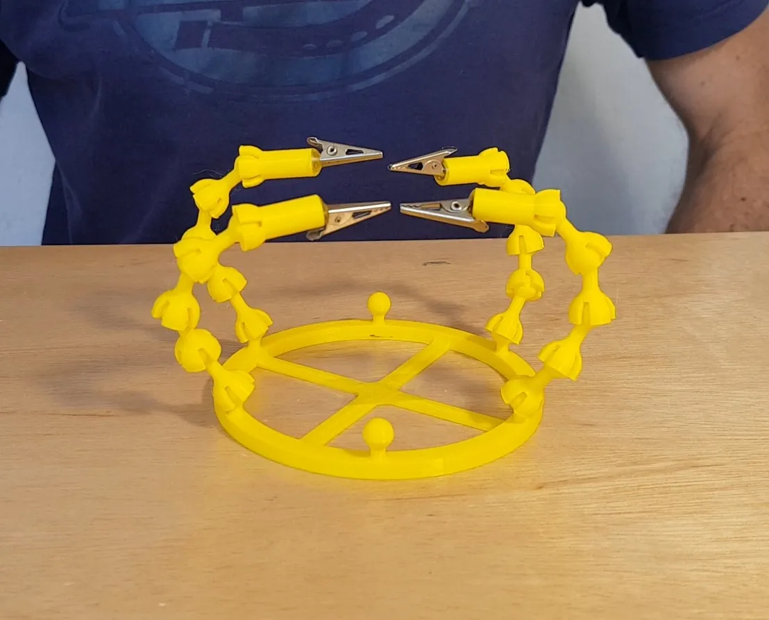 Gọng hàn trợ giúp 3D với tay kẹp cá sấu