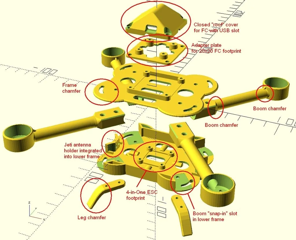 Máy bay không người lái nano gập gọn FNQ220 nhẹ và nhỏ gọn