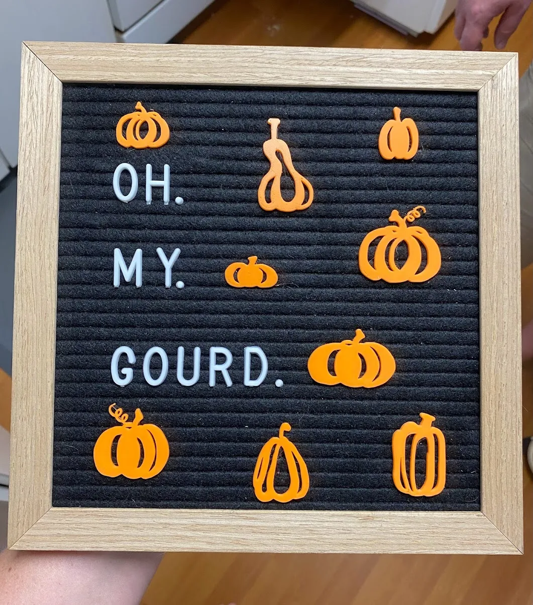 Bộ sưu tập bí ngô trang trí bảng chữ cái