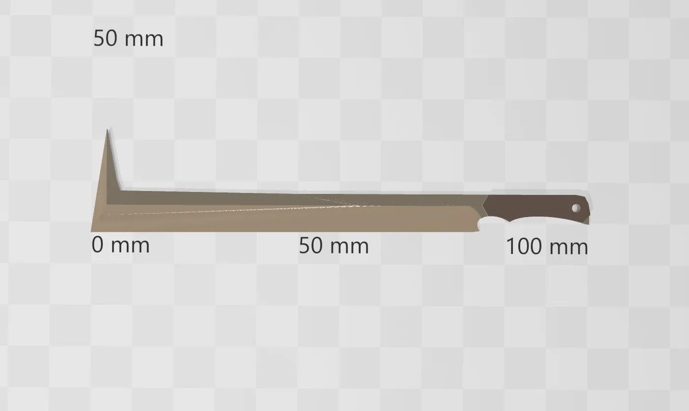 Dây chuyền / móc khóa kiếm scimitar Uruk Hai