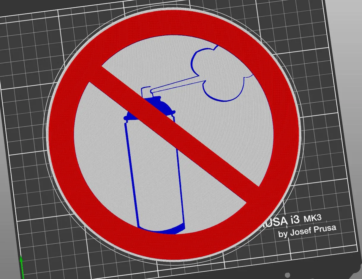 Biển báo cấm sơn phun cho khu vực cụ thể