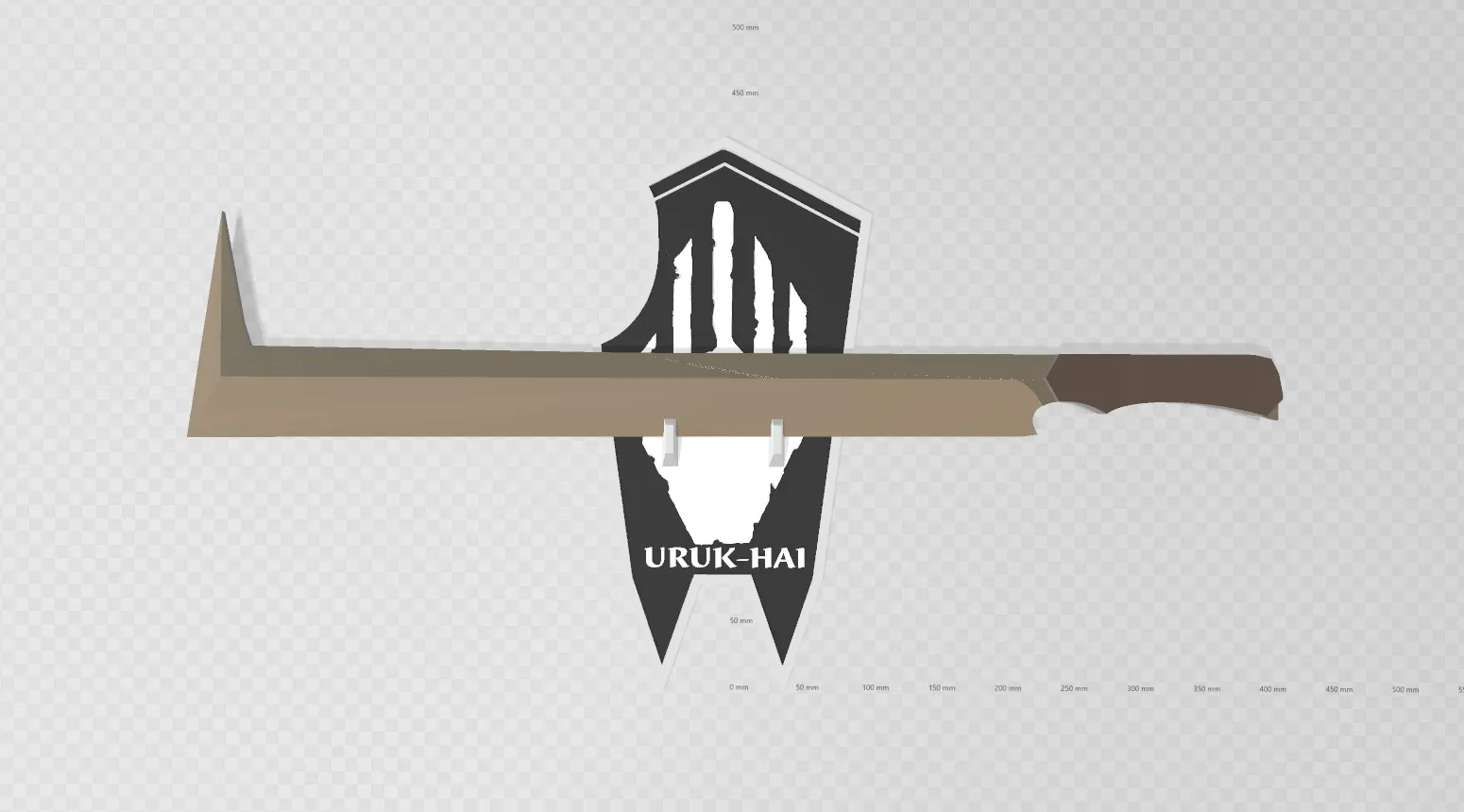 Bảo vệ Uruk Hai với trang trí tường kiếm scimitar