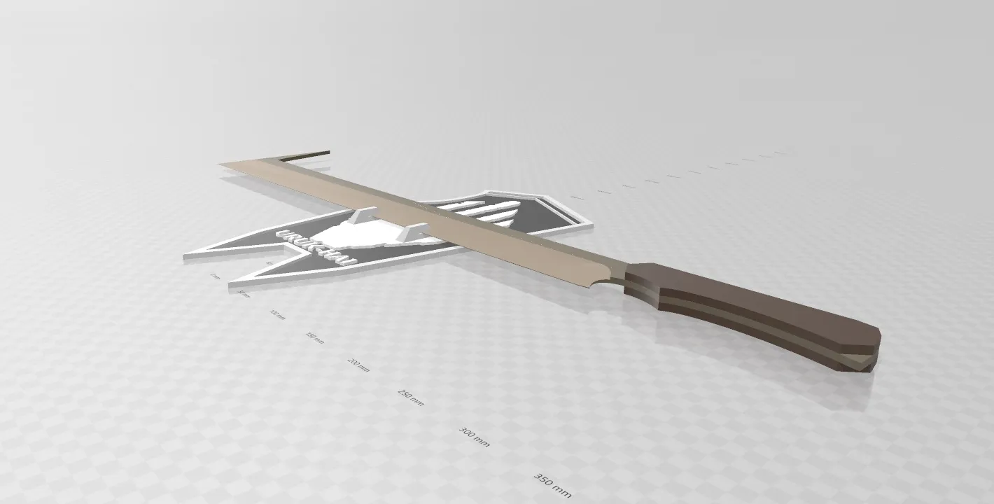 Bảo vệ Uruk Hai với trang trí tường kiếm scimitar