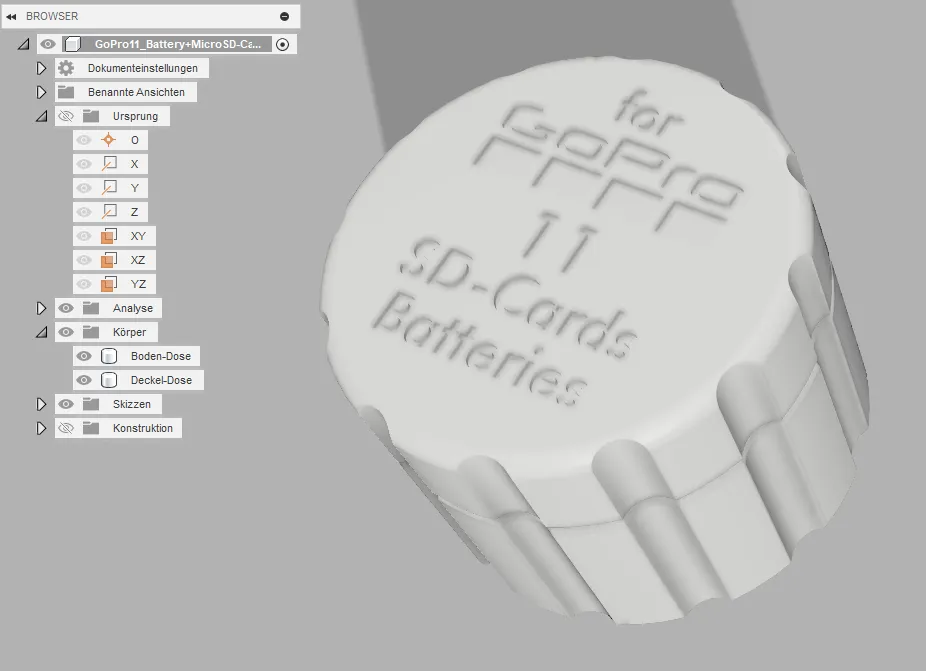 Hộp pin và thẻ MicroSD cho GoPro Hero 9 đến 11