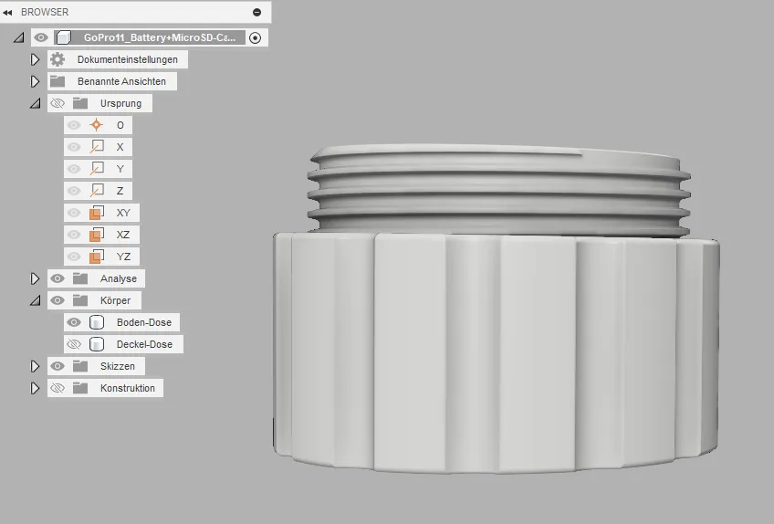 Hộp pin và thẻ MicroSD cho GoPro Hero 9 đến 11