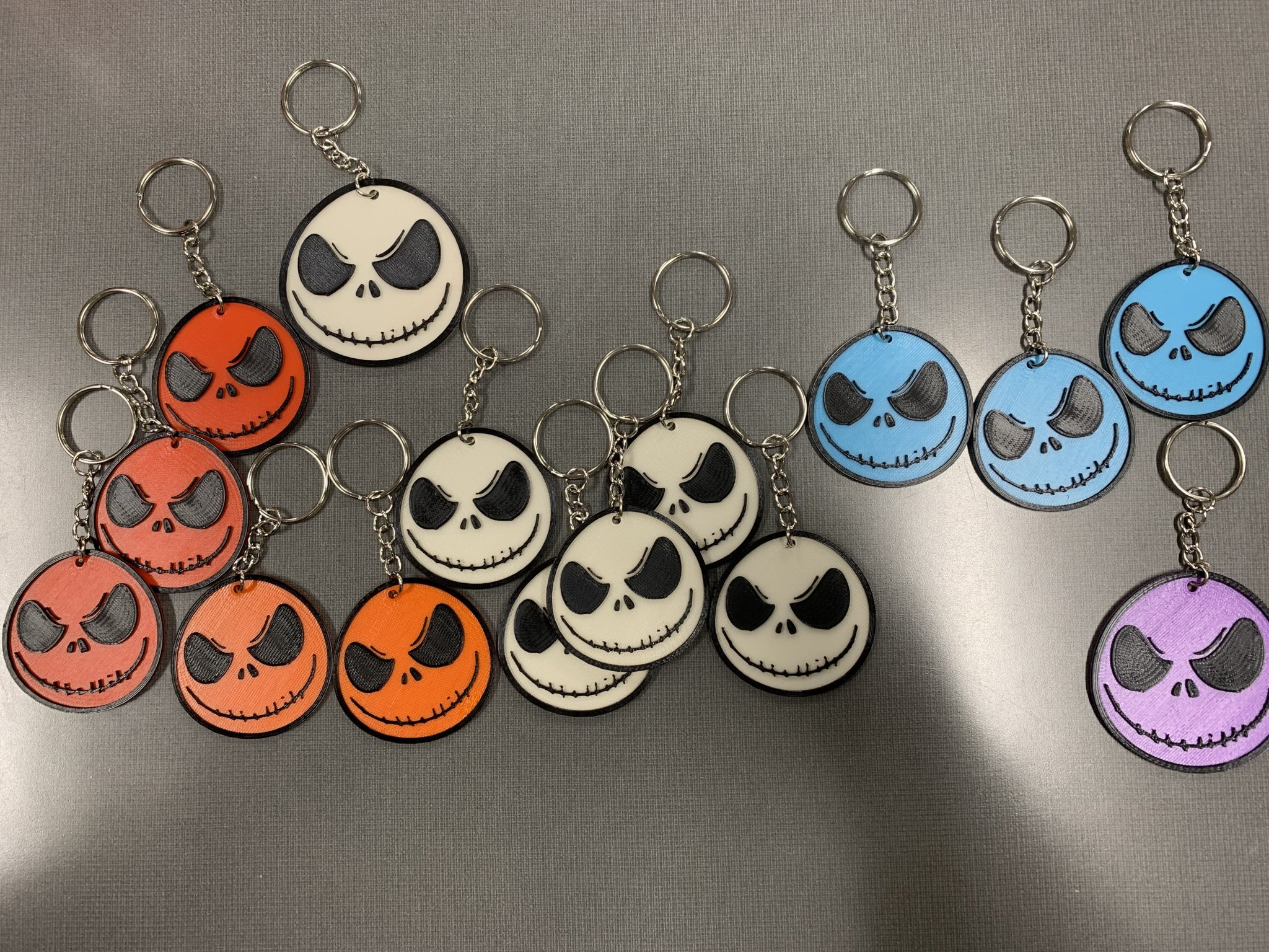 Móc khóa Jack Skellington thiết kế cho Halloween
