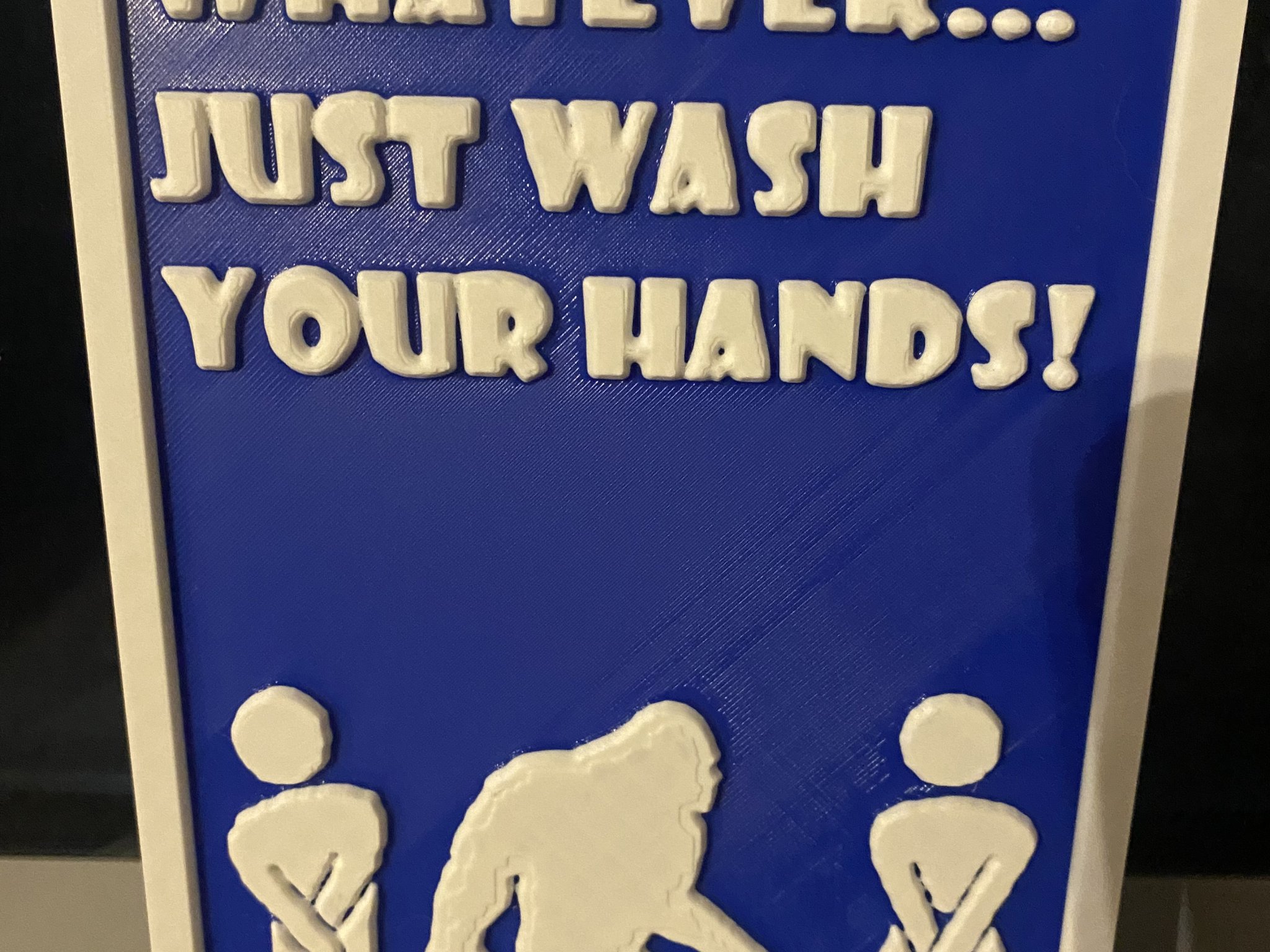 Biển báo phòng tắm Big Foot rửa tay vui nhộn