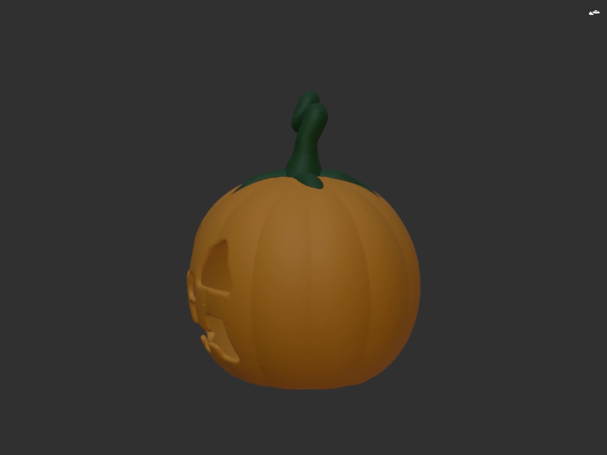 Bí ngô Halloween rỗng trung tâm độc đáo