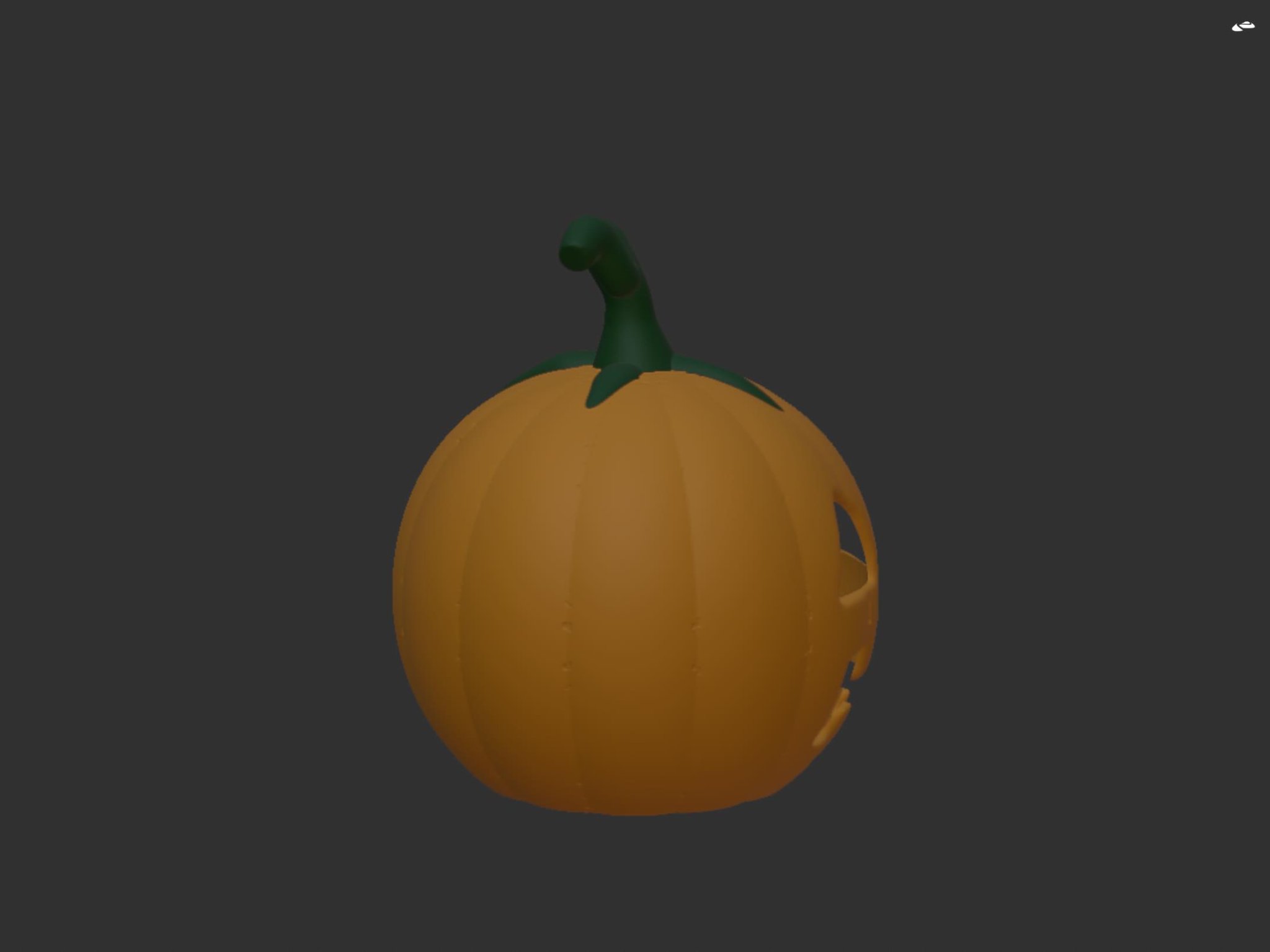 Bí ngô Halloween rỗng trung tâm độc đáo