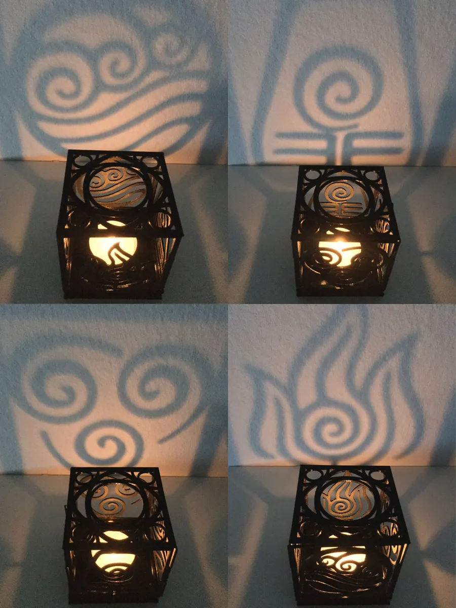 Đế nến tealight phong cách Avatar - Nguyên tố tự nhiên