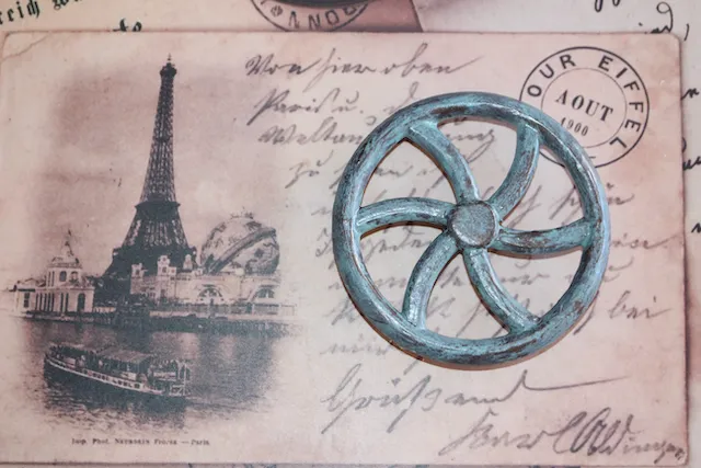 Vô lăng thay thế cho nút của potentiomètre phong cách SteamPunk