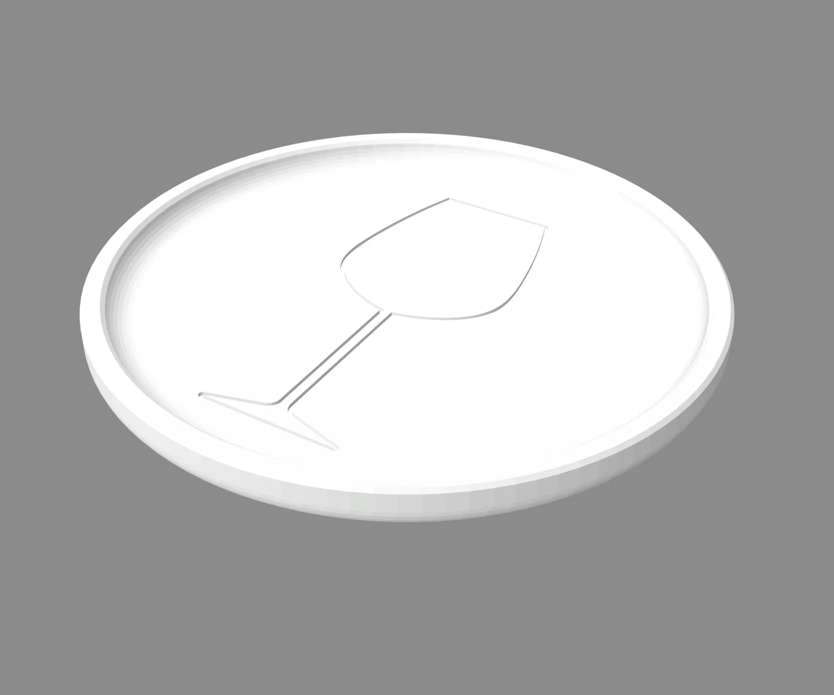 Đế lót ly đơn giản có thể in theo kích thước mong muốn