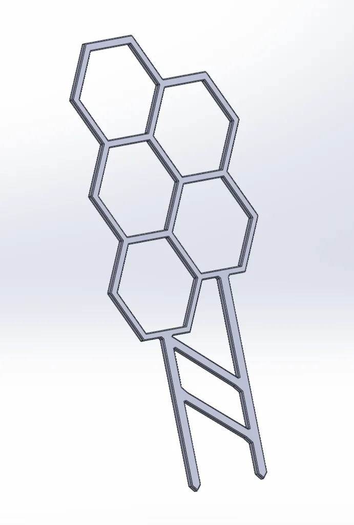 Giá đỡ tổ ong đơn giản cho cây nhỏ