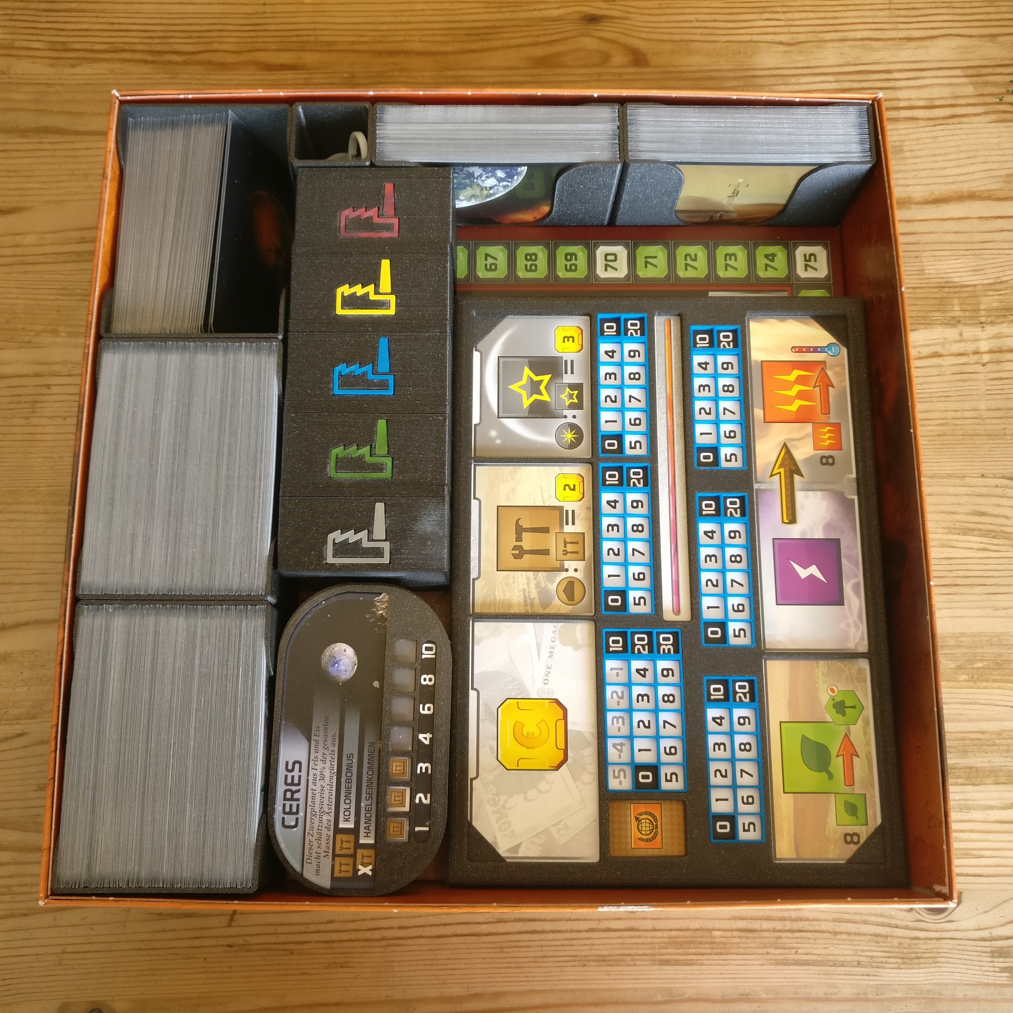 Giá đỡ lưu trữ cho trò chơi Terraforming Mars