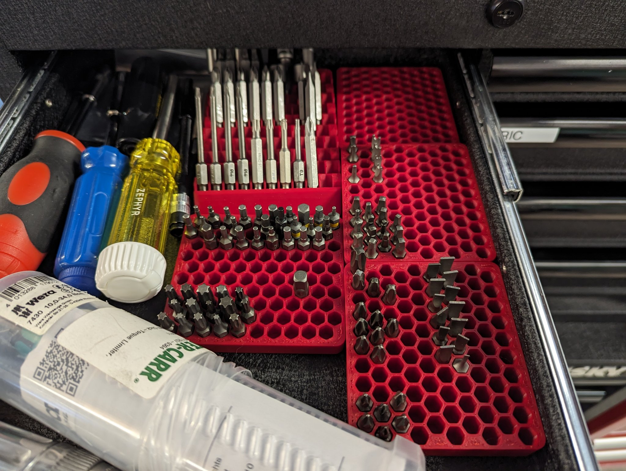 Giá đỡ bit hex kiểu tổ ong hoàn toàn điều chỉnh được