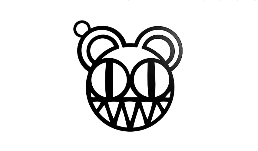 Móc chìa khóa Radiohead in 3D với thiết kế độc đáo
