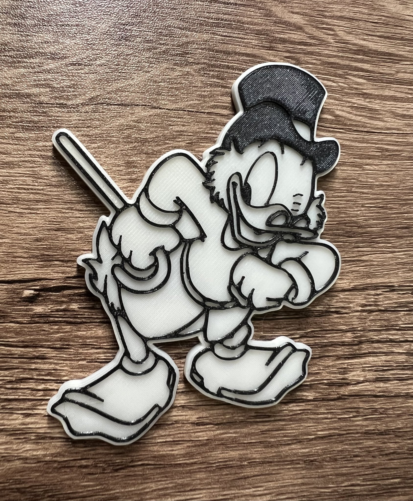 Nam châm Scrooge Duck Tales kích thước 8x3mm