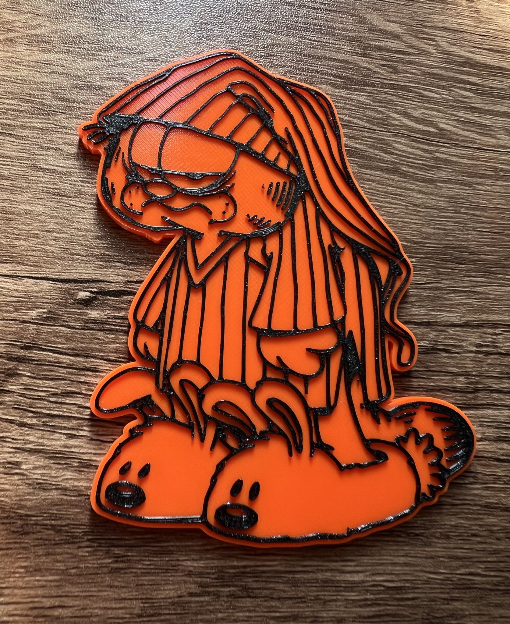 Nam châm Garfield trong bộ pyjama (8x3mm)