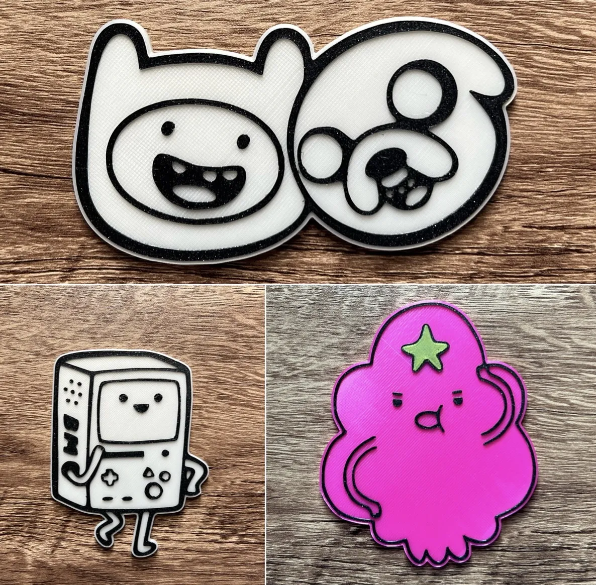 Nam châm Jake và Finn trong cuộc phiêu lưu thời gian (8x3mm)