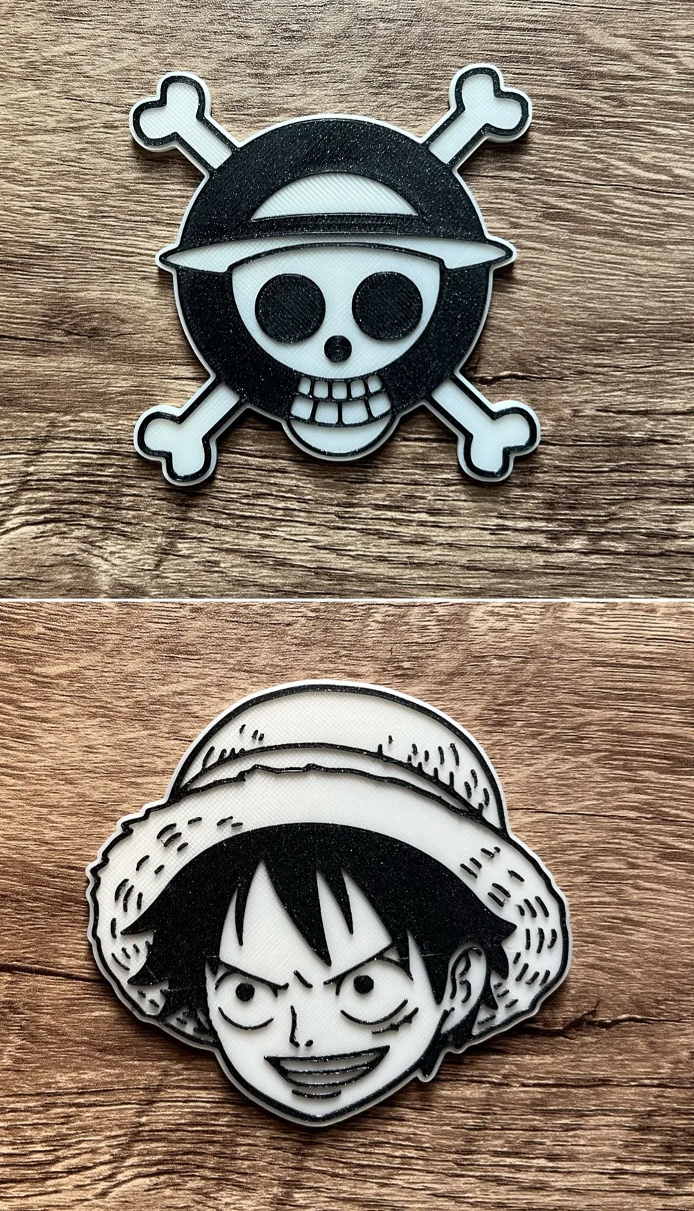 Nam châm Luffy One Piece kích thước 8x3mm