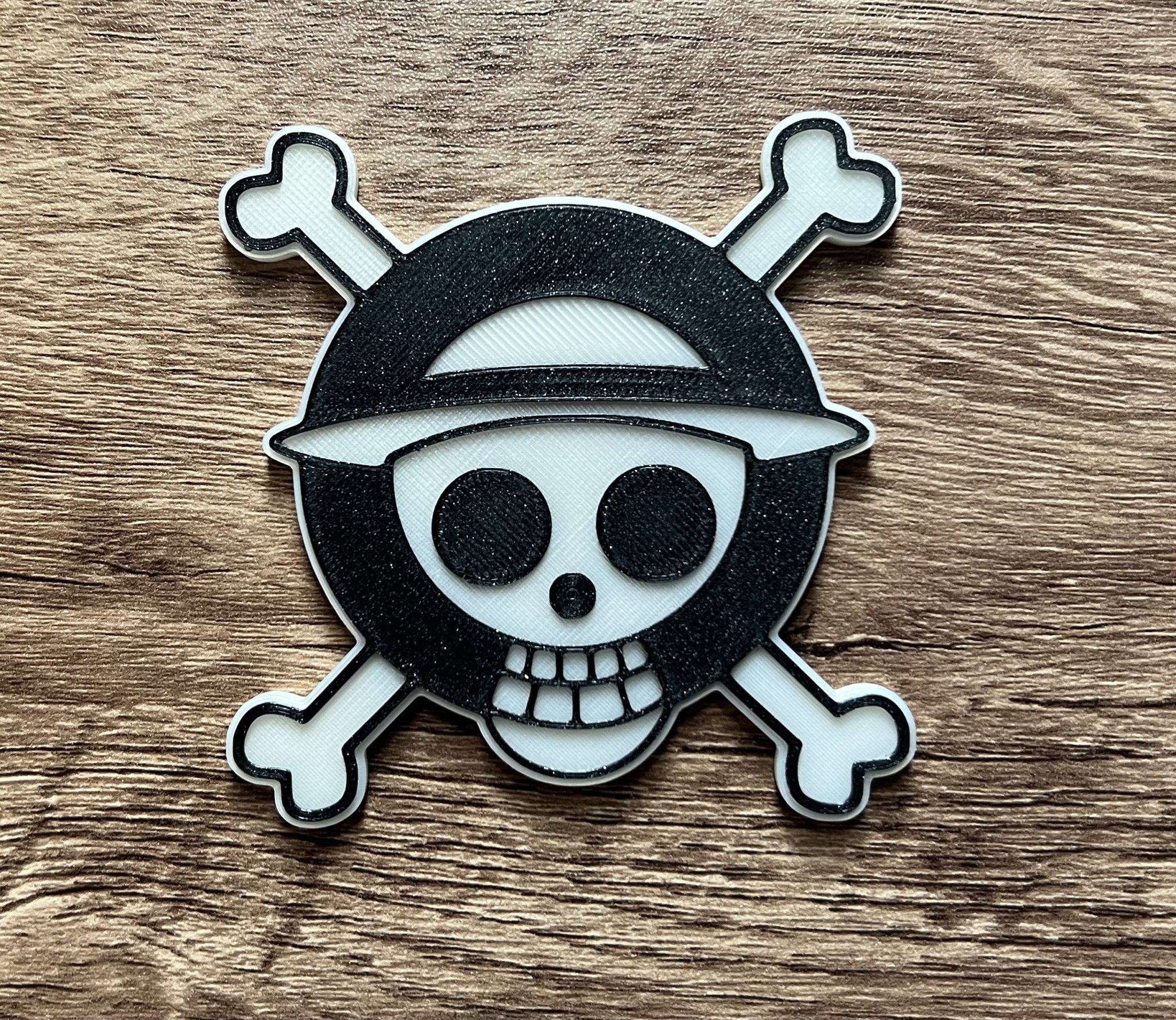 Biểu tượng cướp biển Mũ Rơm One Piece với nam châm 8x3mm