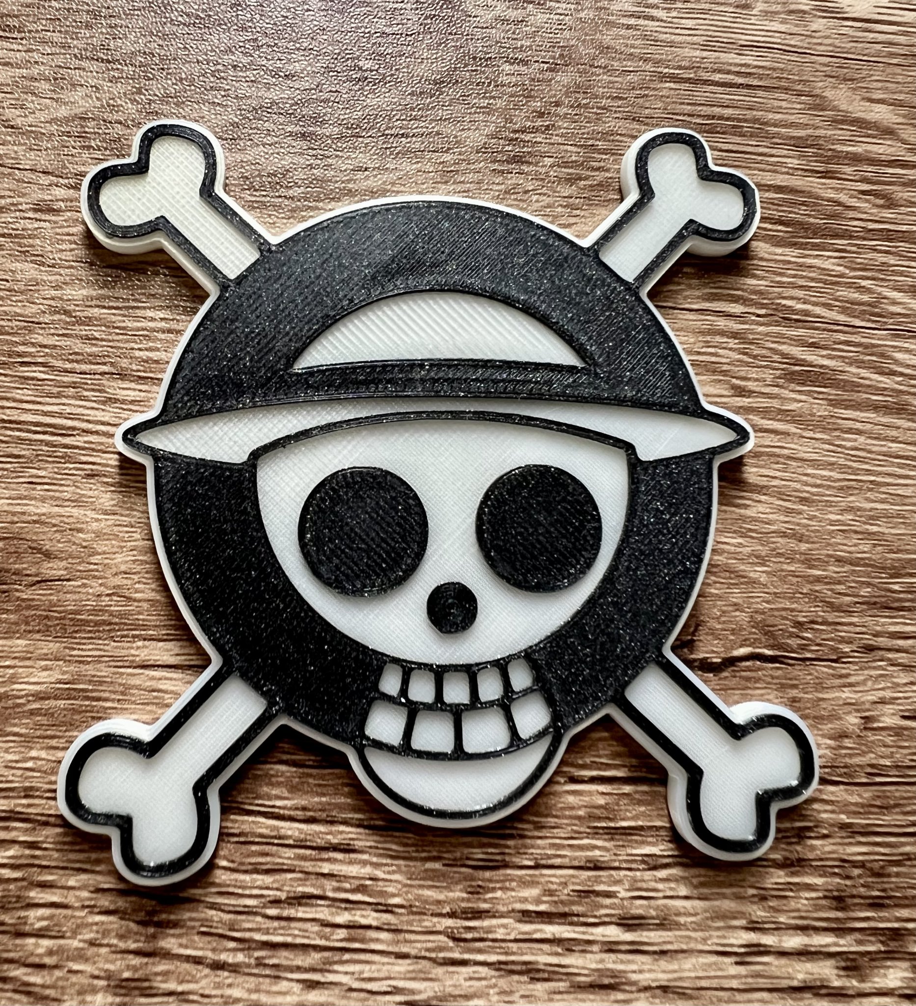 Biểu tượng cướp biển Mũ Rơm One Piece với nam châm 8x3mm