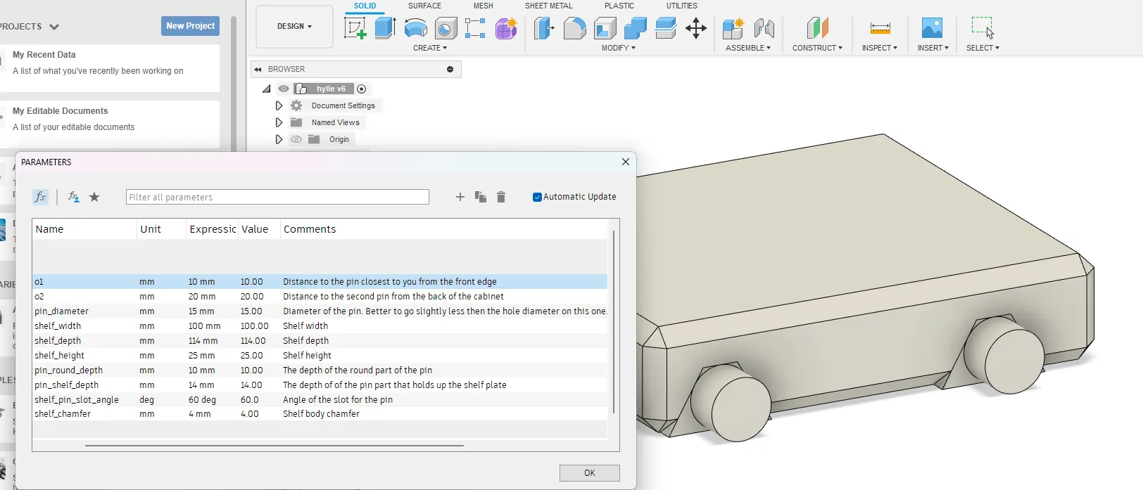 Bảng giá đỡ tủ có thể tùy chỉnh hoàn toàn