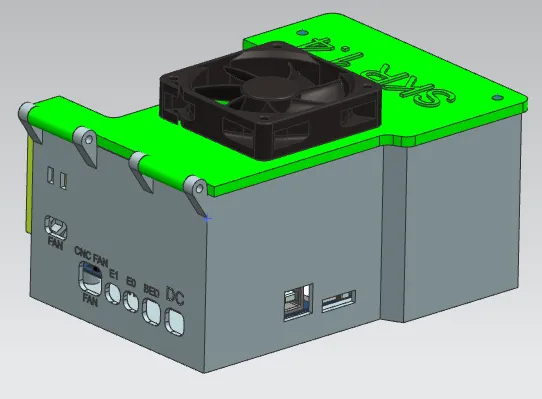 Hộp điện tử SKR 1.4 với quạt làm mát và lỗ gắn M4