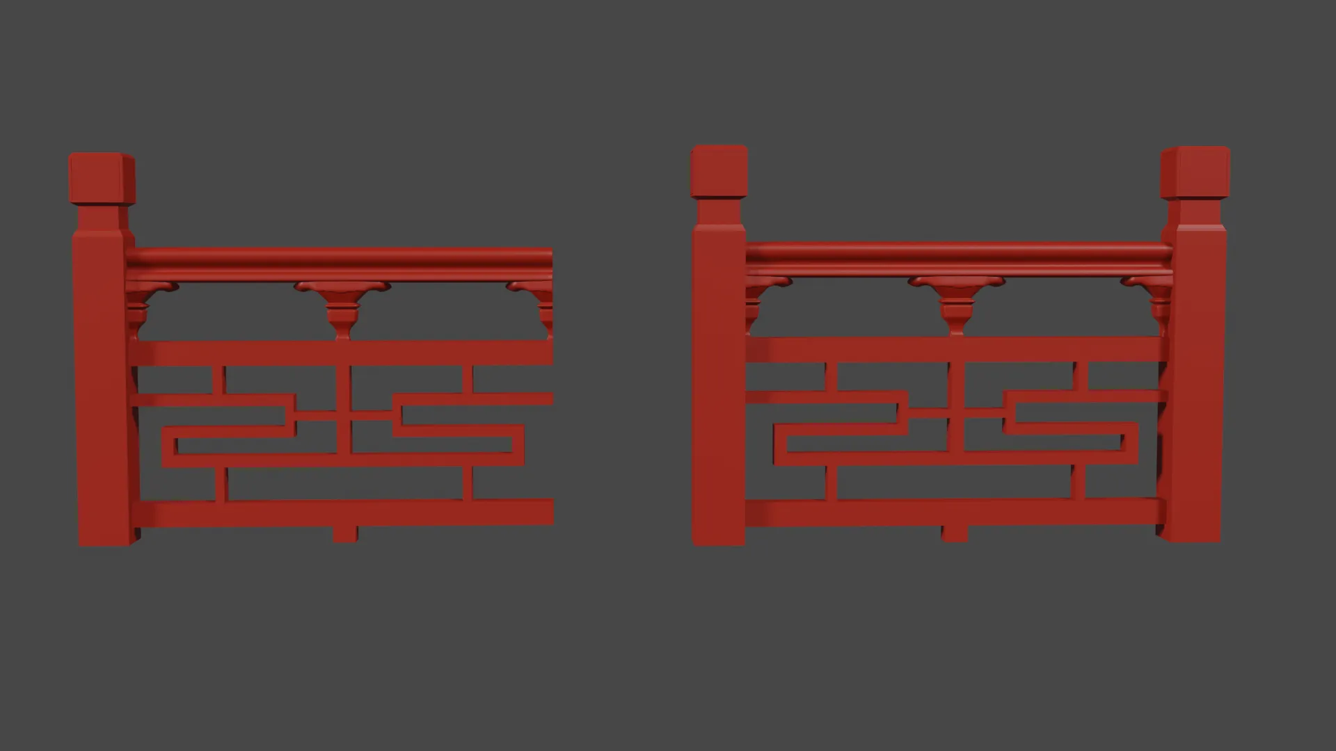 Lan can và hàng rào lấy cảm hứng từ châu Á cho mô hình 25mm