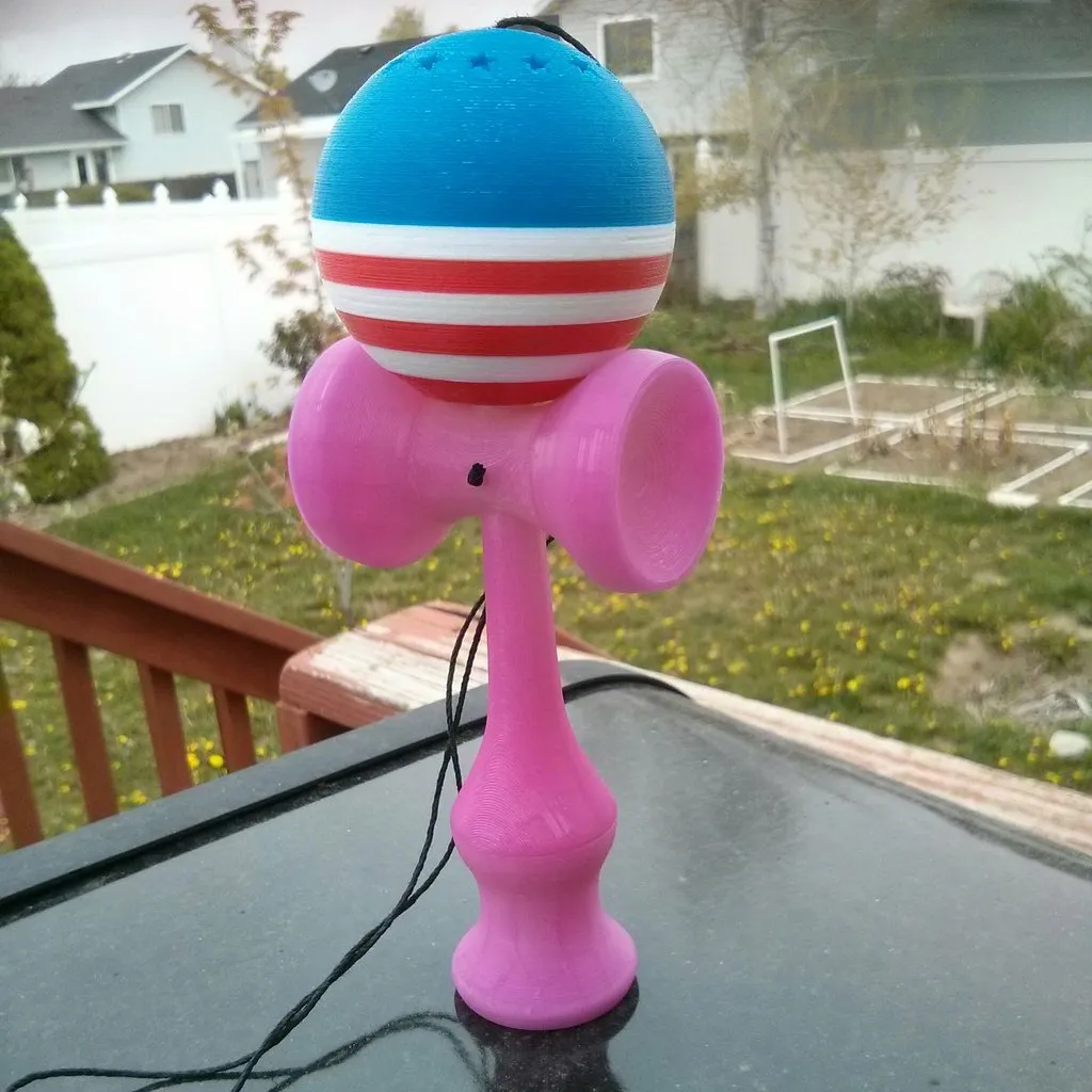Kendama 3D phong cách Mỹ với họa tiết cờ tổ quốc
