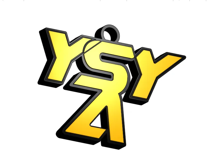 Móc khóa YSY A in 3D với thiết kế độc đáo và cá tính