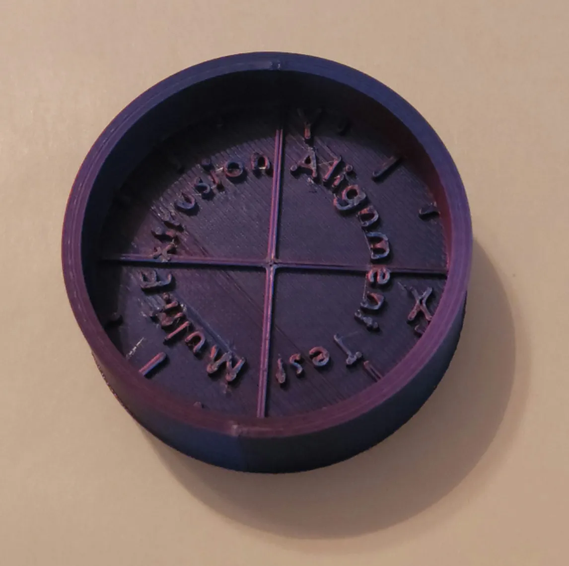 Kiểm tra căn chỉnh màu sắc cho mô hình in 3D đa chiết xuất