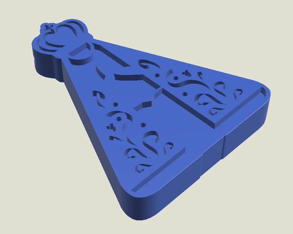 Chaveiro Đức Mẹ Aparecida - Mô hình in 3D đầu tiên