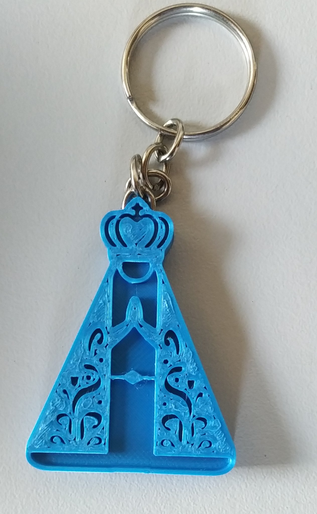Chaveiro Đức Mẹ Aparecida - Mô hình in 3D đầu tiên
