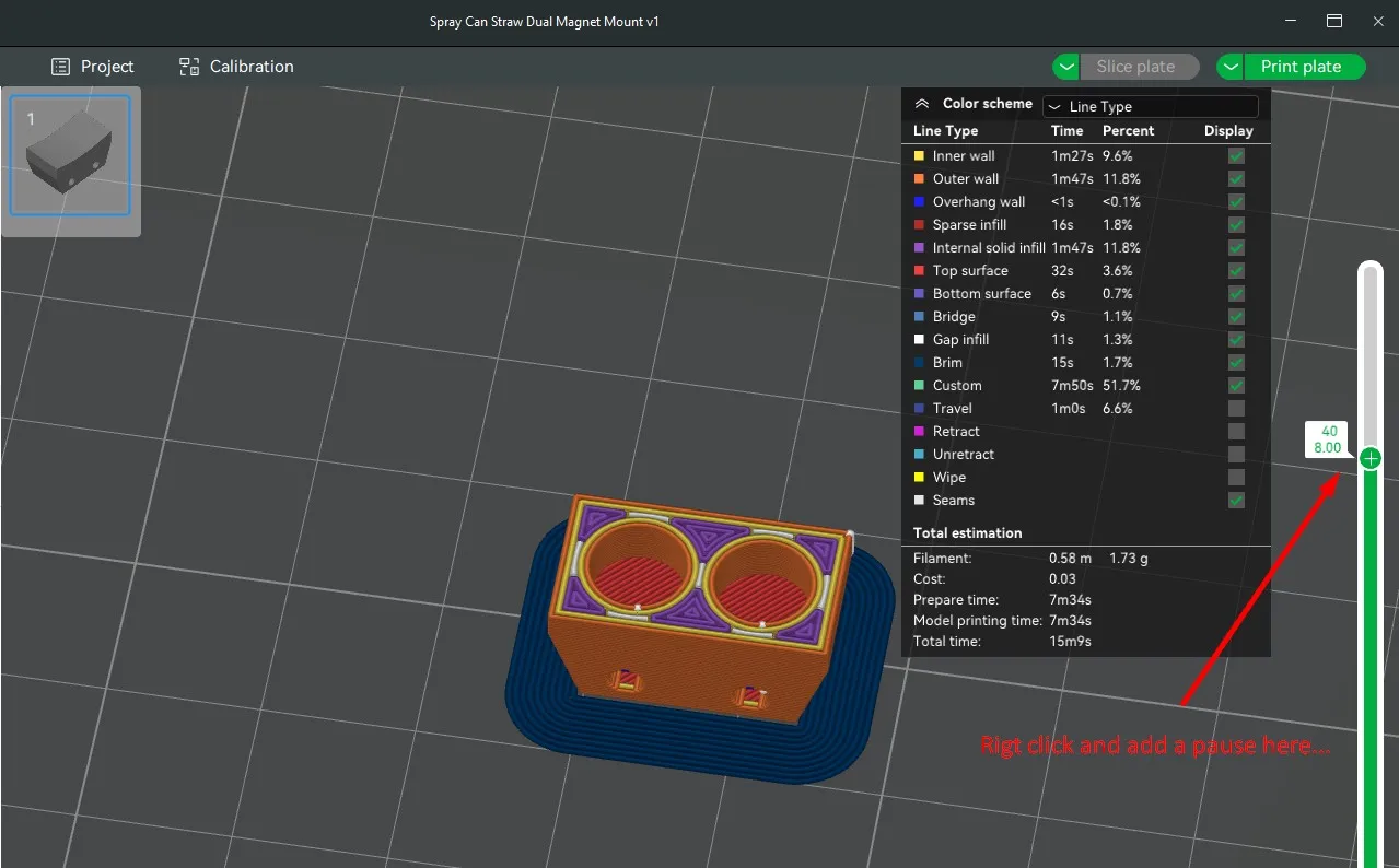 Giá đỡ ống phun cho bình xịt với nam châm nhúng 6x3mm