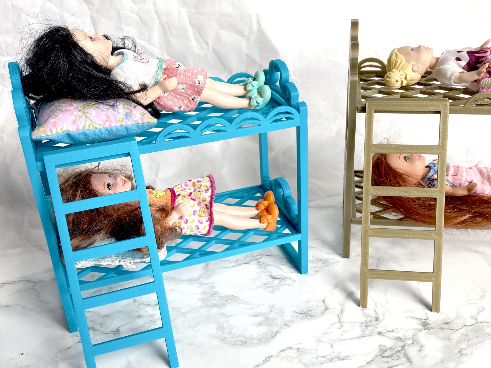 Giường tầng cho búp bê Barbie kích thước Chelsea