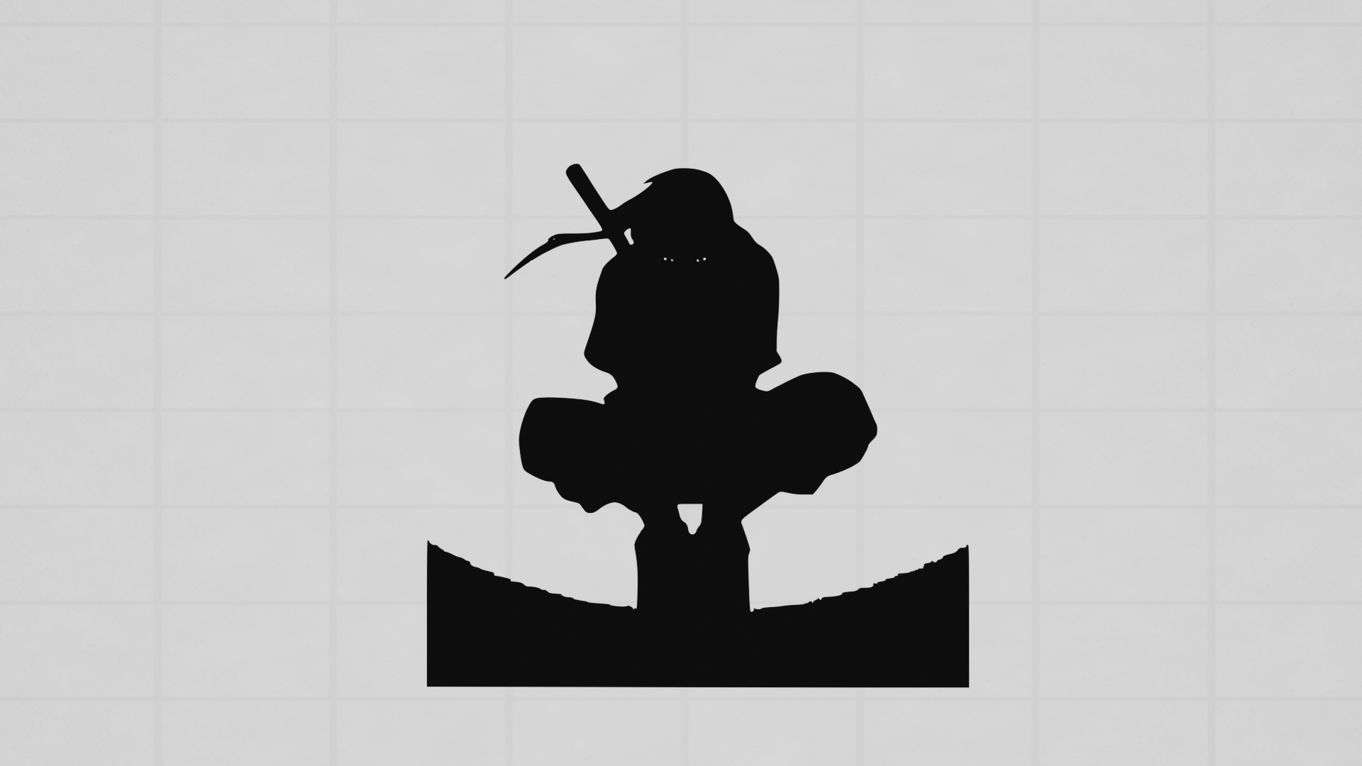 Ninja ẩn nấp trong bóng tối nghệ thuật tường