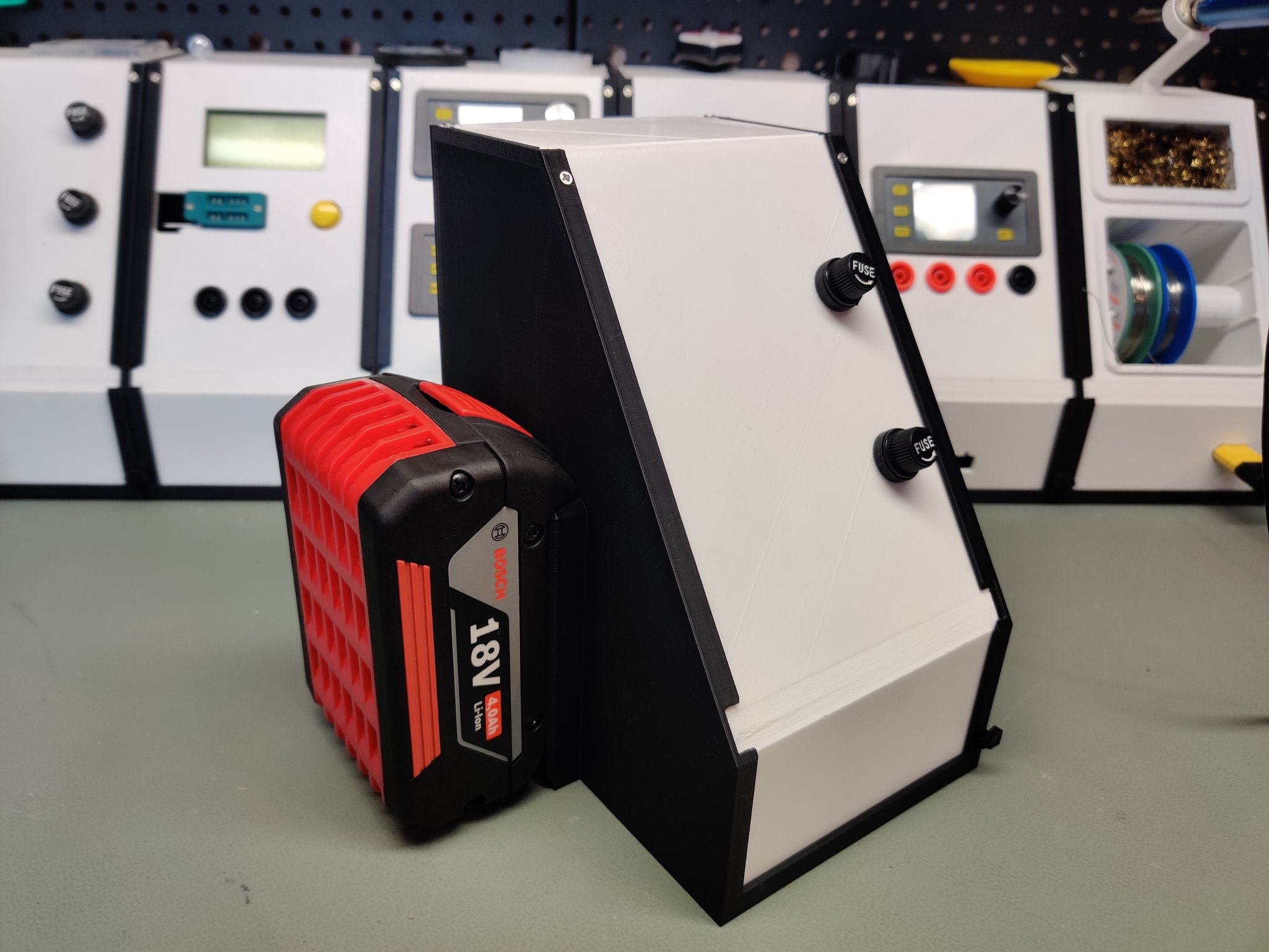 Cung cấp năng lượng từ pin Bosch 18 V cho EleLab_v2