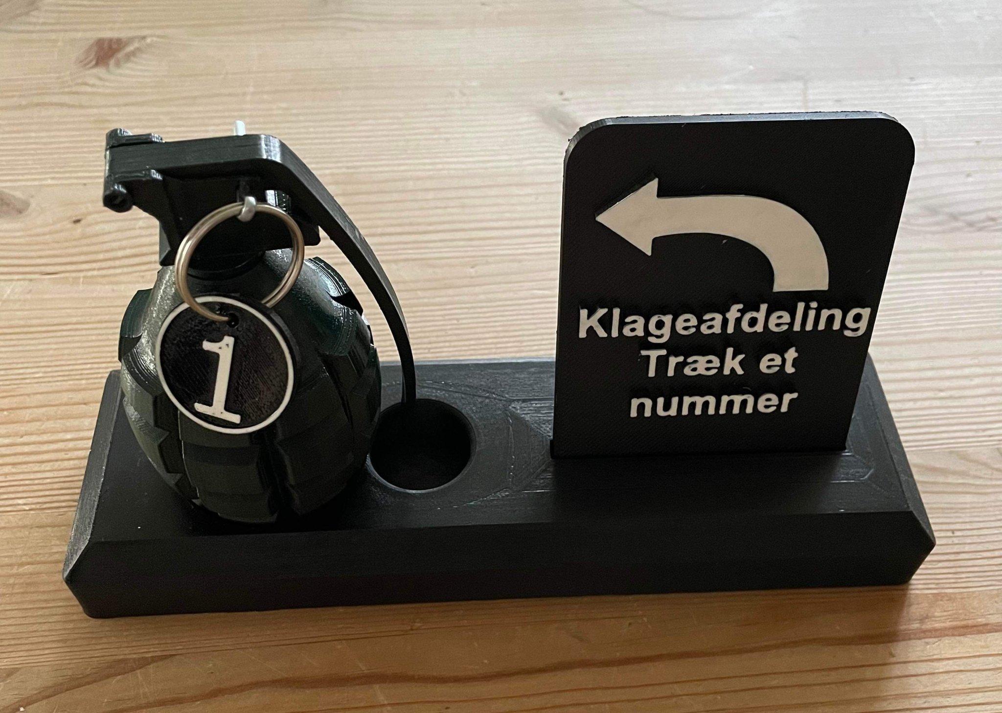 Klage afdeling - Thiết bị lấy số tự động